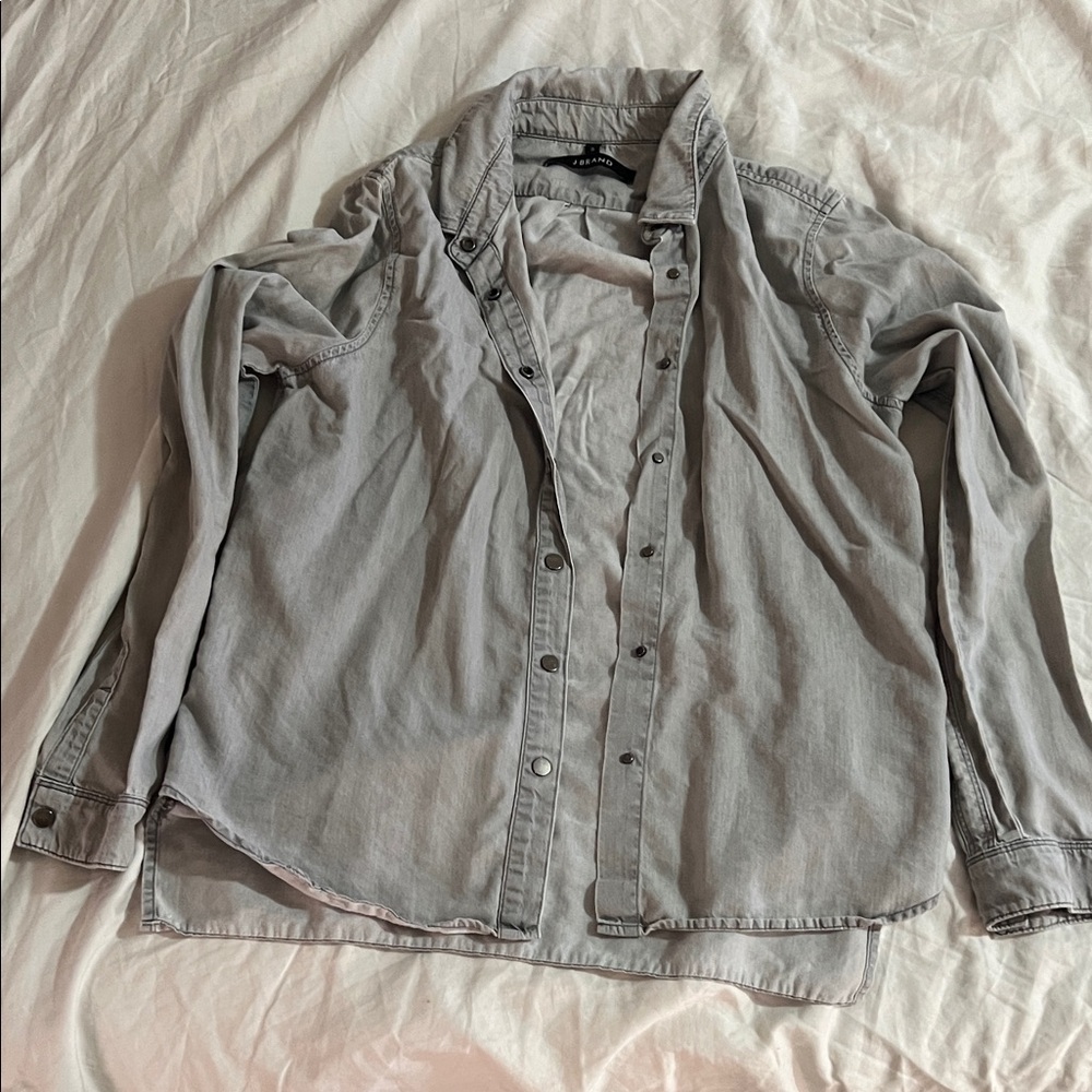 J Brand Light Gray Shirt